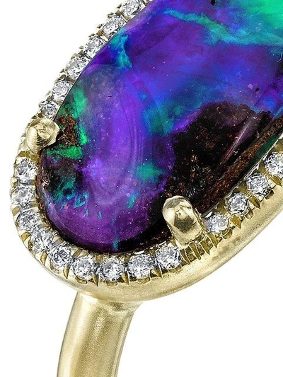 Shop Irene Neuwirth Opal And Diamond Ring - Blue