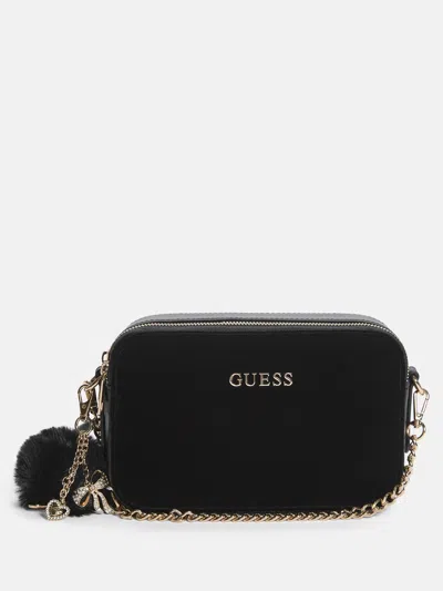 Guess Factory Holly Faux-fur Crossbody In Multi