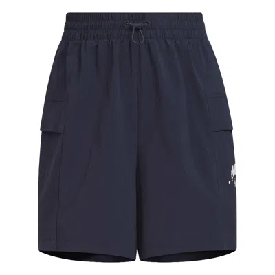 Adidas Originals (wmns) Adidas Verbiage Shorts 'navy' In Blue