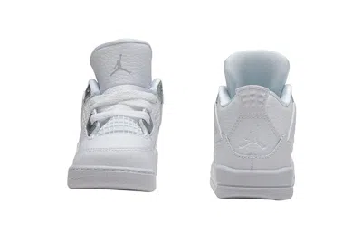Air Jordan (td)  4 Retro 'pure Money' In White