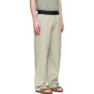 Essentials Fear Of God  Ss22 Green Cotton Lounge Pants Seafoam
