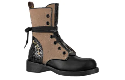 Pre-owned Louis Vuitton (wmns)  Lv Metropolis Flat Ranger Boots 'brown' In Multi