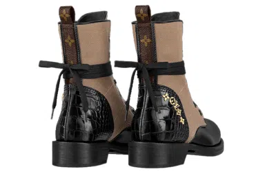 Pre-owned Louis Vuitton (wmns)  Lv Metropolis Flat Ranger Boots 'brown' In Multi