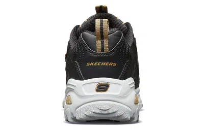 Skechers (wmns)  D'lites Low-top Daddy Shoes Black/gold In Multi
