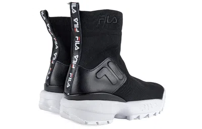 Fila (wmns)  Disruptor Stretch Trainers Black/white In Animal Print