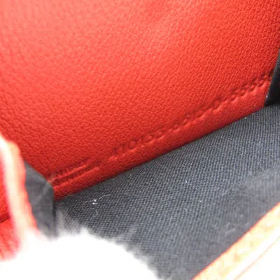 Pre-owned Balenciaga Essential Orange Leather Wallet  ()