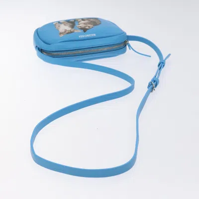 Pre-owned Balenciaga Everyday Blue Leather Shoulder Bag ()