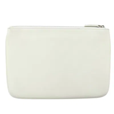 Pre-owned Balenciaga Everyday White Leather Clutch Bag ()