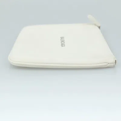 Pre-owned Balenciaga Everyday White Leather Clutch Bag ()