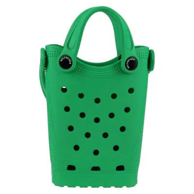 Pre-owned Balenciaga Green Rubber Shoulder Bag ()