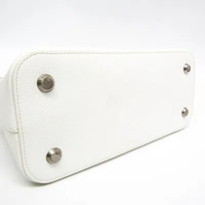 Pre-owned Balenciaga Ville Top Handle White Leather Handbag ()