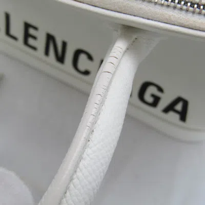 Pre-owned Balenciaga Ville Top Handle White Leather Handbag ()