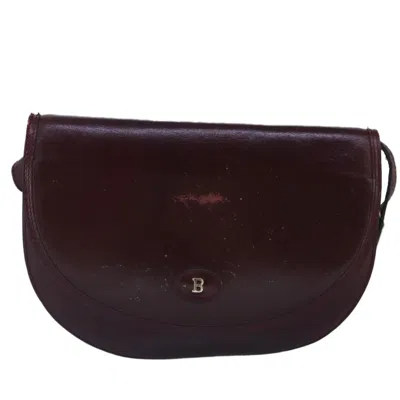 Pre-owned Bally Burgundy Leather Shoulder Bag ()