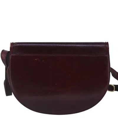 Pre-owned Bally Burgundy Leather Shoulder Bag ()