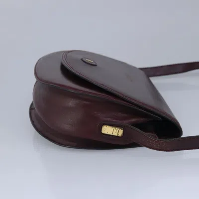 Pre-owned Bally Burgundy Leather Shoulder Bag ()