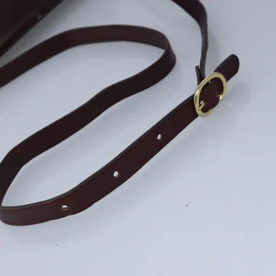 Pre-owned Bally Burgundy Leather Shoulder Bag ()