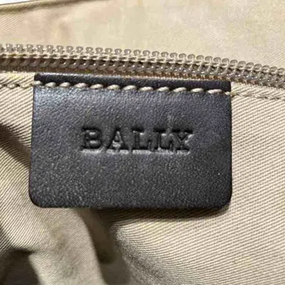 Pre-owned Bally Dark Brown Leather Canvas Tote Bag ()