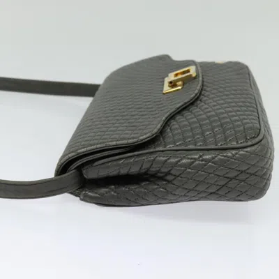 Pre-owned Bally Grey Leather Shoulder Bag () In Gray