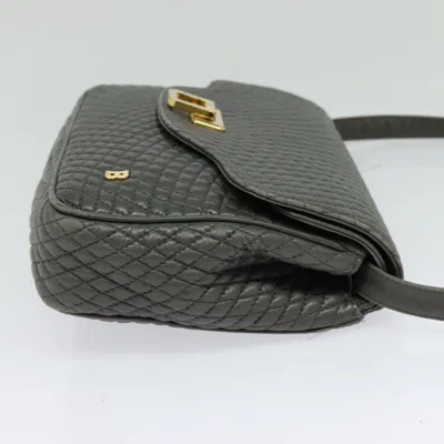 Pre-owned Bally Grey Leather Shoulder Bag () In Gray
