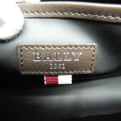Pre-owned Bally Khaki Canvas Shoulder Bag () In Brown