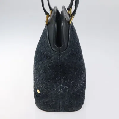 Pre-owned Bally Navy Leather Shoulder Bag () In Blue