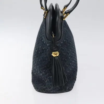 Pre-owned Bally Navy Leather Shoulder Bag () In Blue