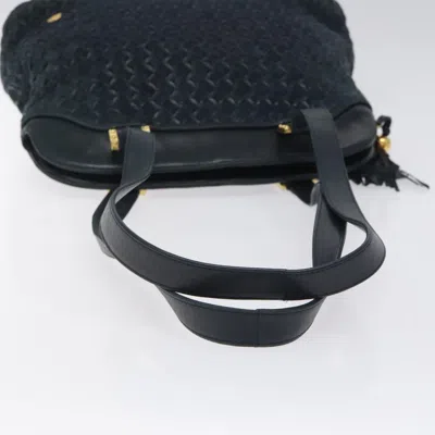 Pre-owned Bally Navy Leather Shoulder Bag () In Blue