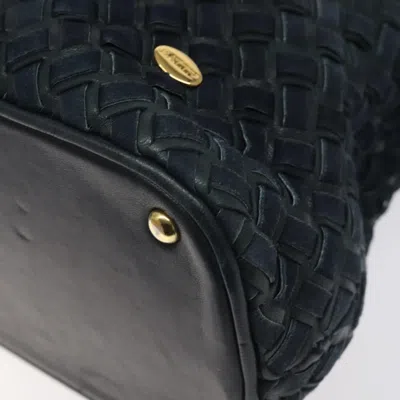 Pre-owned Bally Navy Leather Shoulder Bag () In Blue