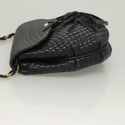 Pre-owned Bally Navy Leather Shoulder Bag () In Blue