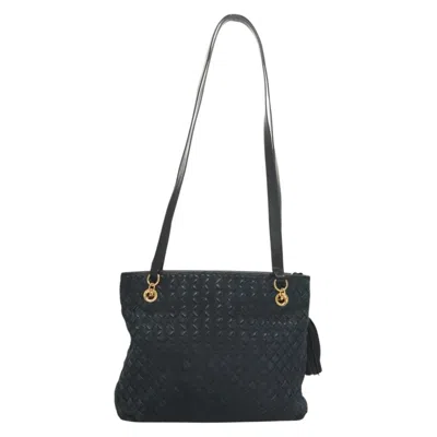 Pre-owned Bally Navy Suede Shoulder Bag () In Blue