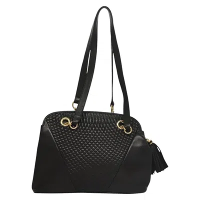 Pre-owned Bally Quilted Black Leather Shoulder Bag ()