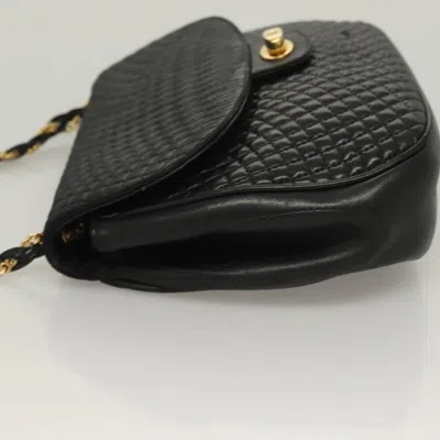 Pre-owned Bally Quilted Black Leather Shoulder Bag ()