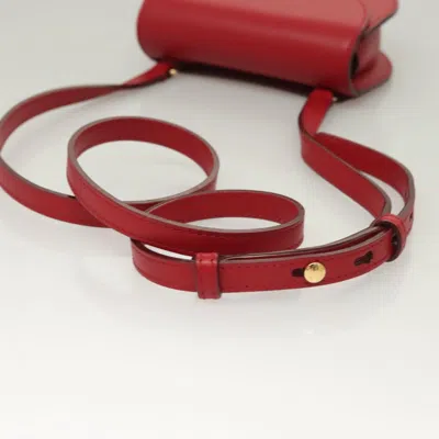 Pre-owned Bally Red Leather Shoulder Bag ()