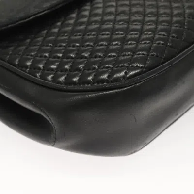 Pre-owned Bally Quilted Black Leather Shoulder Bag ()