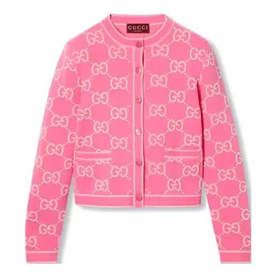 Gucci (wmns)  Gg Cotton Jacquard Cardigan 'pink'