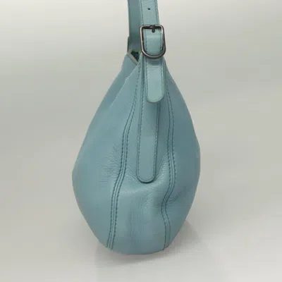 Pre-owned Bottega Veneta -- Blue Leather Shoulder Bag ()