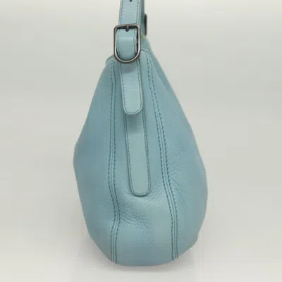 Pre-owned Bottega Veneta -- Blue Leather Shoulder Bag ()