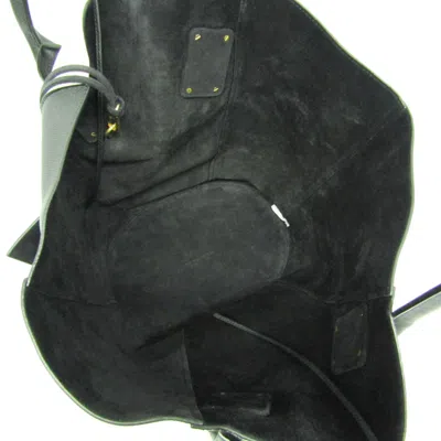 Pre-owned Bottega Veneta Basket Black Leather Tote Bag ()
