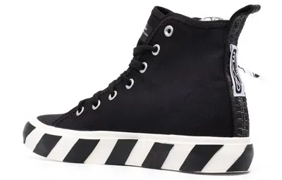 Off-white Vulcanized Mid-top Sneakers In Black