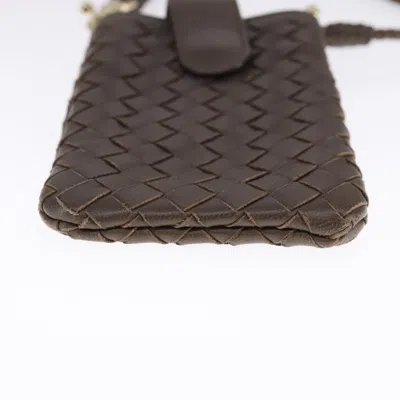 Pre-owned Bottega Veneta Brown Leather Clutch Bag ()