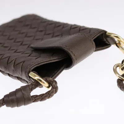 Pre-owned Bottega Veneta Brown Leather Clutch Bag ()