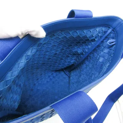 Pre-owned Bottega Veneta Intrecciato Blue Leather Tote Bag ()