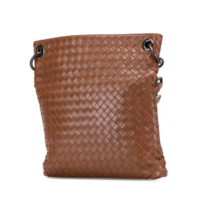 Pre-owned Bottega Veneta Intrecciato Brown Intrecciato Shoulder Bag ()