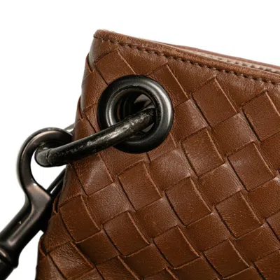 Pre-owned Bottega Veneta Intrecciato Brown Intrecciato Shoulder Bag ()