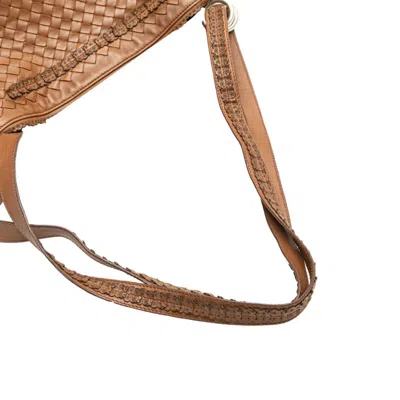Pre-owned Bottega Veneta Intrecciato Brown Leather Shoulder Bag ()