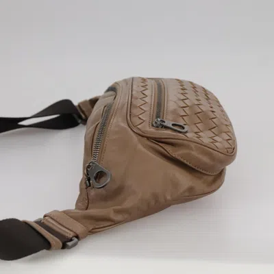 Pre-owned Bottega Veneta Intrecciato Brown Leather Shoulder Bag ()