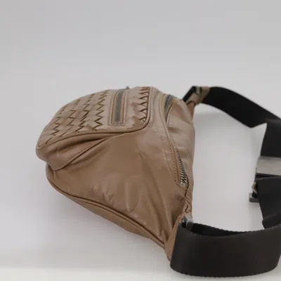 Pre-owned Bottega Veneta Intrecciato Brown Leather Shoulder Bag ()