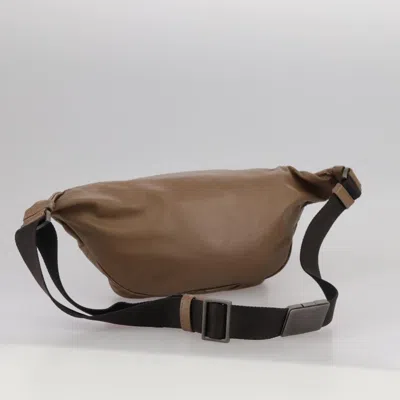 Pre-owned Bottega Veneta Intrecciato Brown Leather Shoulder Bag ()