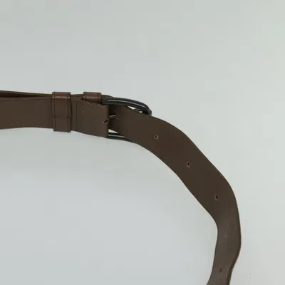 Pre-owned Bottega Veneta Intrecciato Brown Leather Shoulder Bag ()