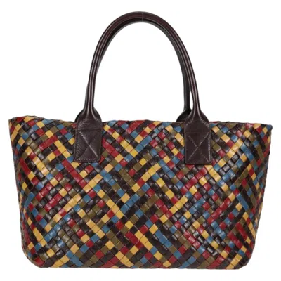 Pre-owned Bottega Veneta Intrecciato Brown Leather Tote Bag ()